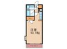 宗像北田マンション 1Rの間取り