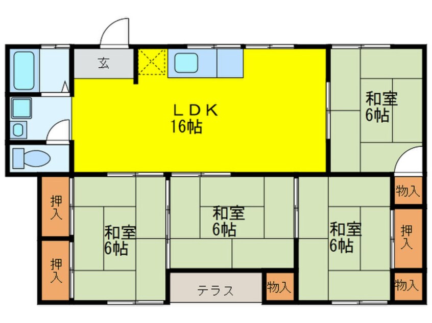 間取図 ホワイトコーポ