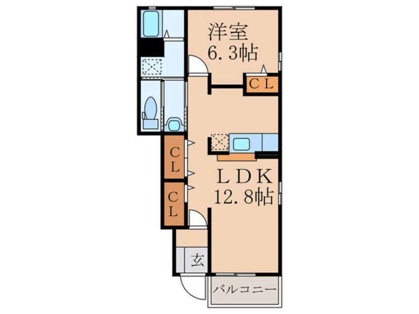 間取図 クレールＭ