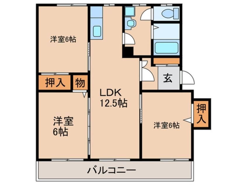 間取図 ハッピーライフ観世