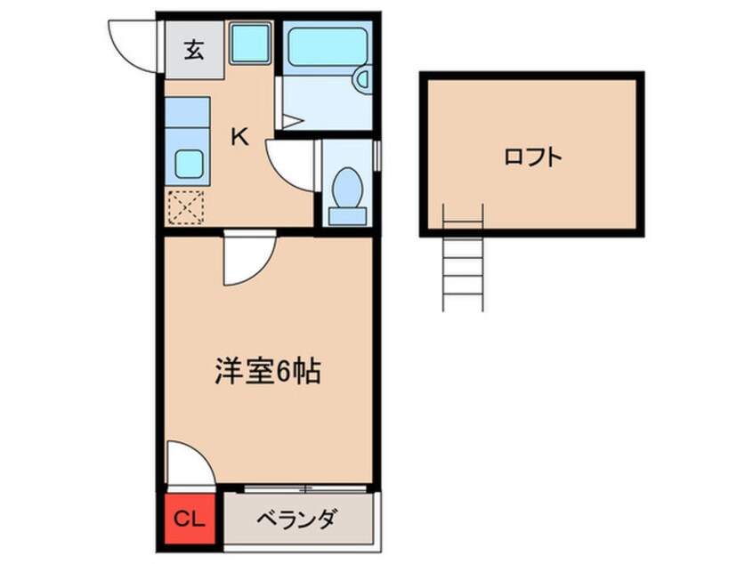 間取図 ム－ンハイツ博多