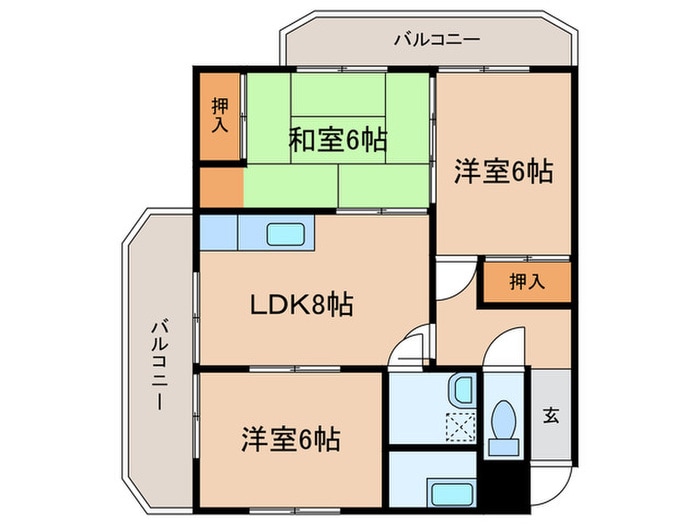 間取り図 マークハイツ若葉