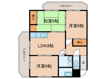 間取図 マークハイツ若葉