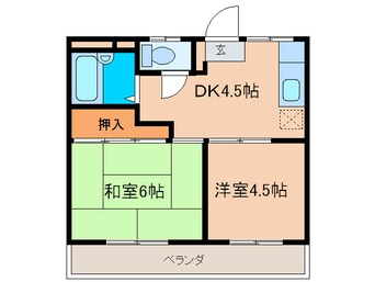 間取図 シーサイドコーポ