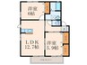 アコールⅡ 2LDKの間取り