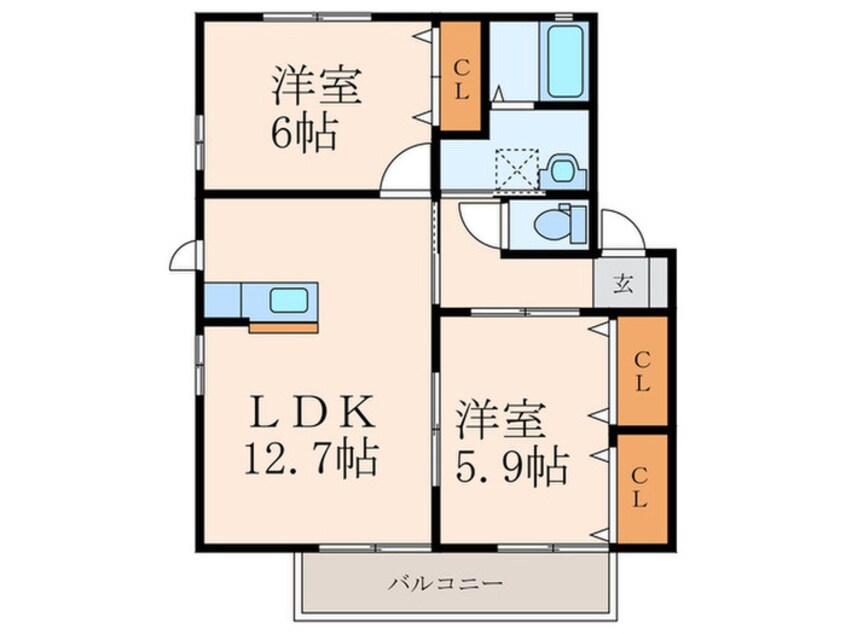 間取図 アコールⅡ