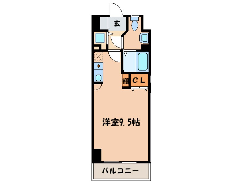 間取図 マーレタワー天神