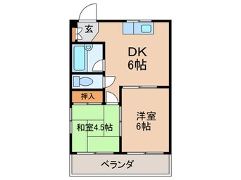 間取図 メイグリ－ンハイツ皿山