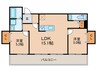 レイクサイド大保 2LDKの間取り