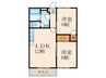 アネックス徳吉　２ 2LDKの間取り