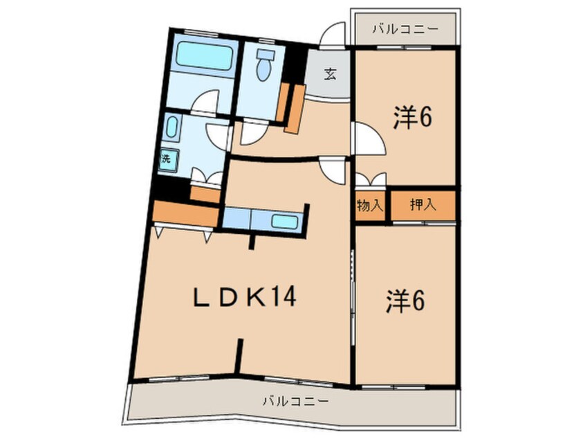 間取図 サンリーラB