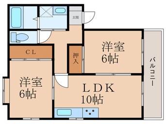 間取図 セラージュ沼