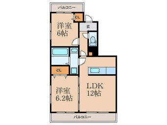 間取図 フレグランスⅡ