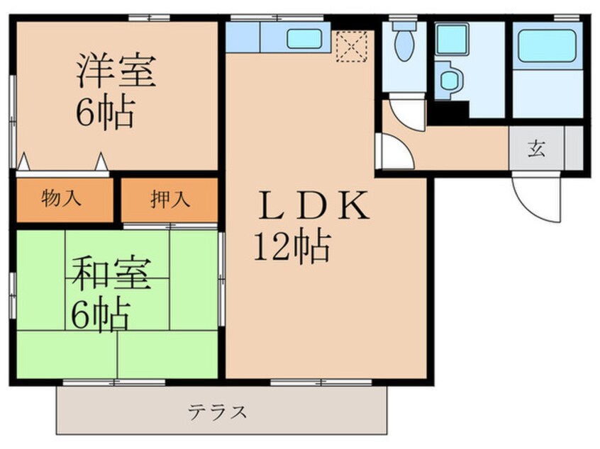 間取図 カメリア徳力