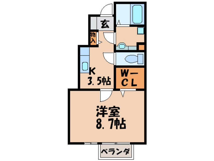 間取図 レーブ　シャンブル