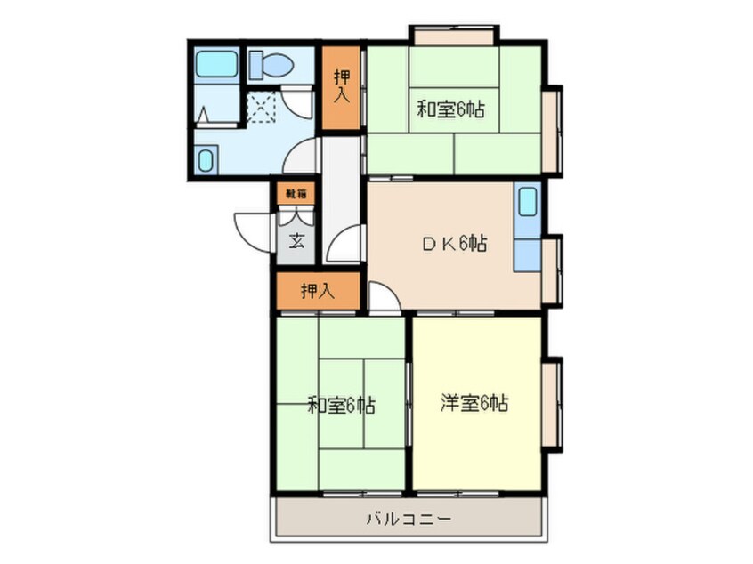 間取図 重留ハイツ