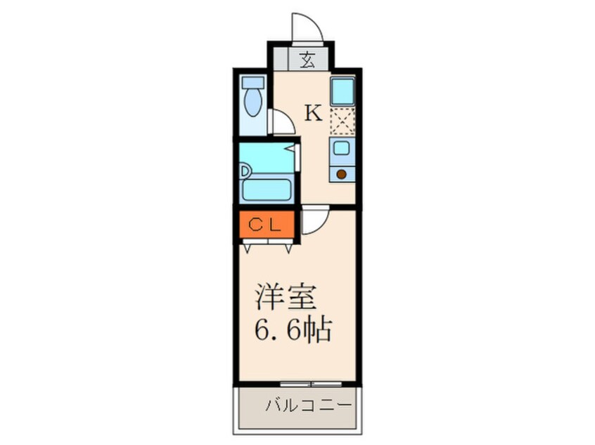 間取図 ション北九大前