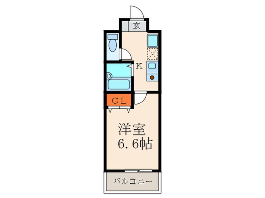 間取図 ション北九大前