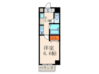 間取図 ション北九大前