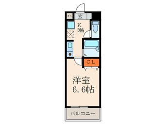 間取図 ション北九大前