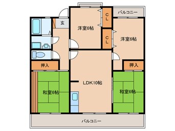 間取図 ベルデュール油山