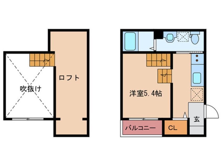 間取図 メルヴェーユ唐原