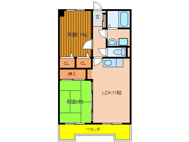 間取り図 グレイスフルマンション箱崎東