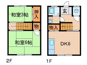 間取図 桃田様棟割Ⅰ