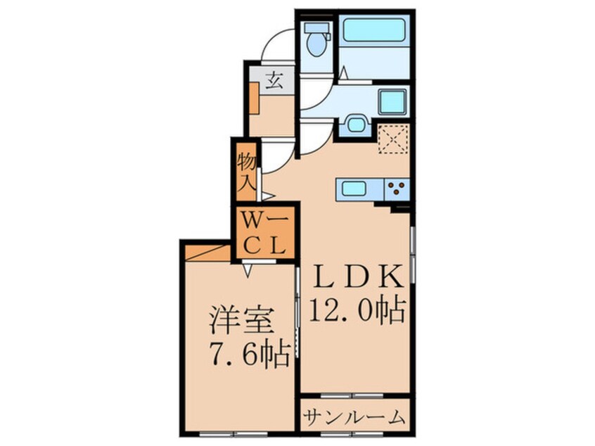 間取図 ロータス田川Ⅰ