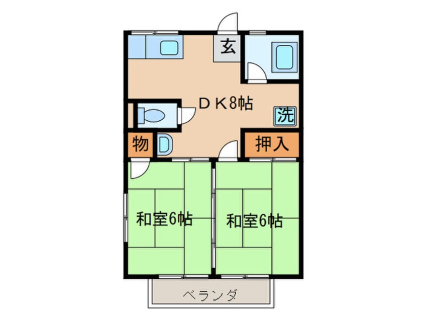 間取図 シティハイムカトレア