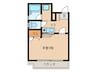 Ｙ´s　court 1Kの間取り