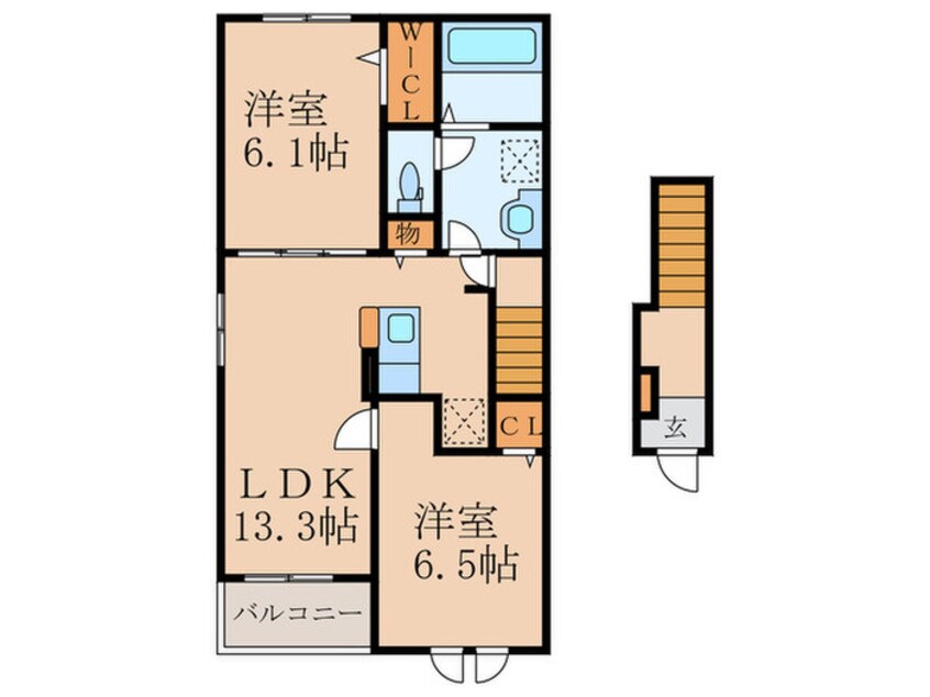 間取図 ロータス田川Ⅱ