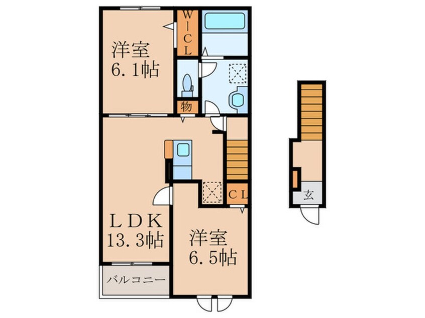 間取図 ロータス田川Ⅱ