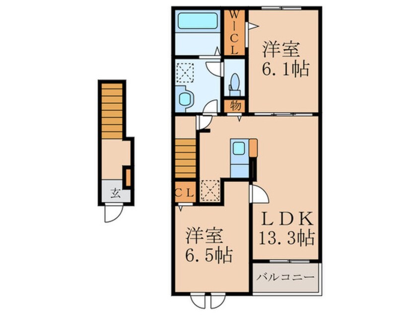 間取図 ロータス田川Ⅱ