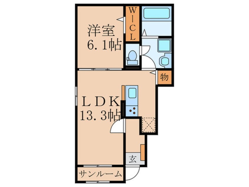 間取図 ロータス田川Ⅲ