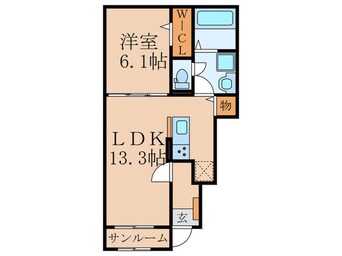 間取図 ロータス田川Ⅲ