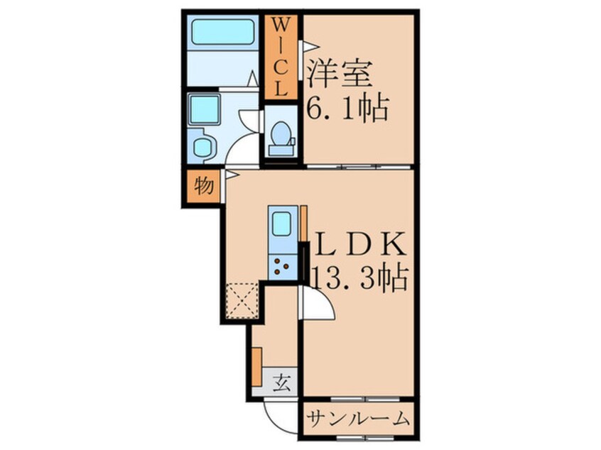 間取図 ロータス田川Ⅲ