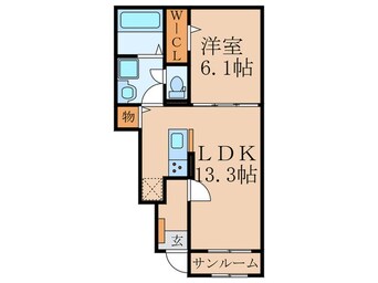 間取図 ロータス田川Ⅲ