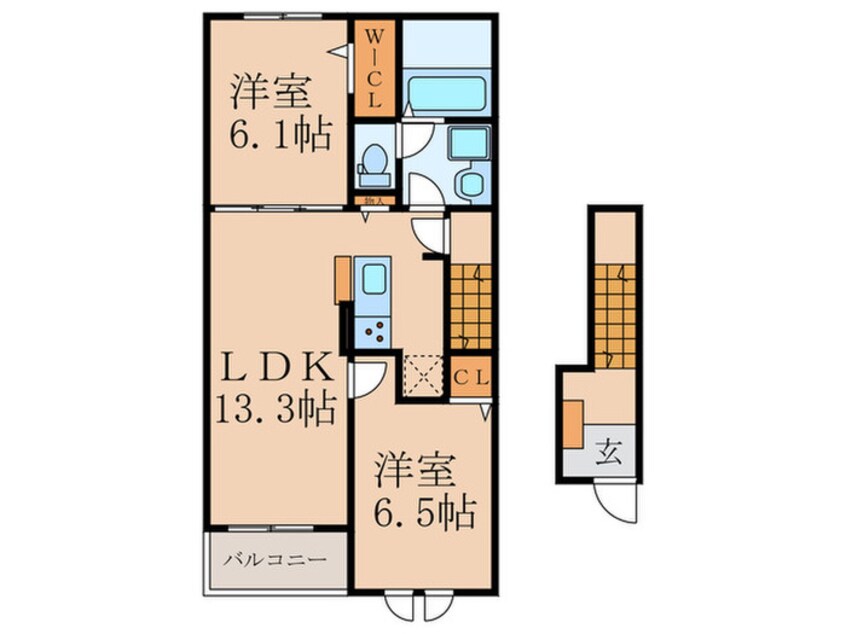 間取図 ロータス田川Ⅲ