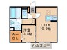 クレール塚の原　C棟 1LDKの間取り