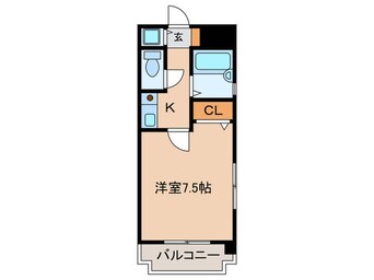 間取図 ﾛｲﾔﾙｺﾝﾌｫｰﾄﾛｺ六本松