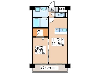 間取図 エスペランサ久留米駅前