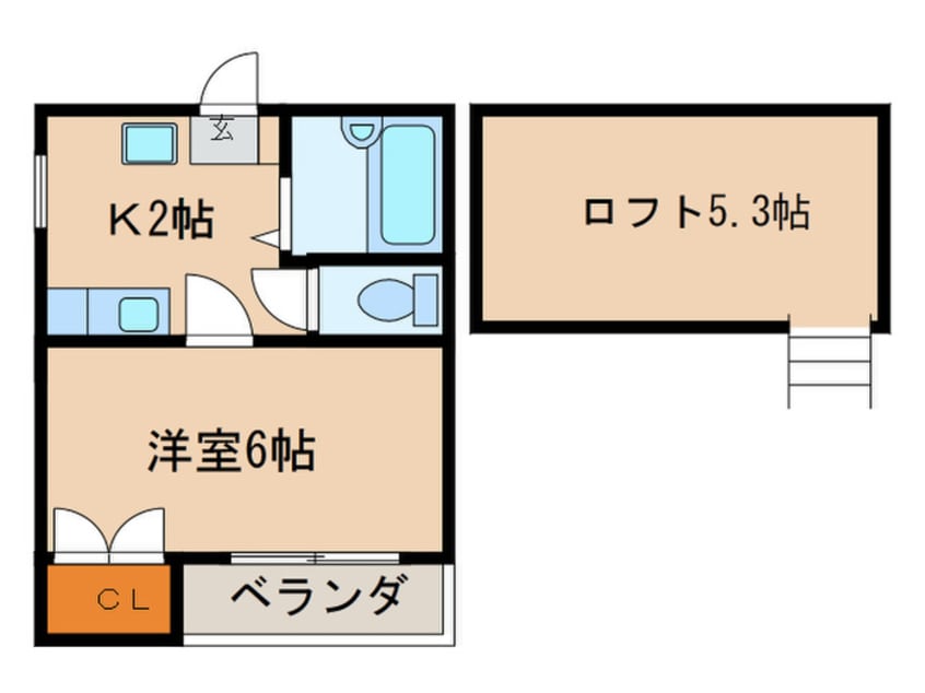 間取図 ラ・セーヌ生の松原