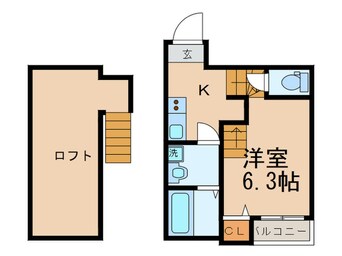 間取図 リバティ美野島