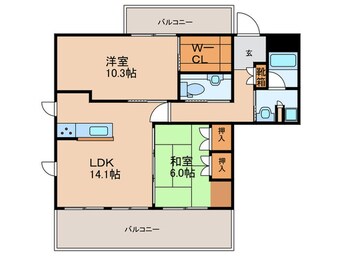 間取図 パ－クサイドレジデンス