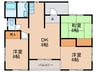 中島ハイツ 3DKの間取り