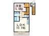 ブル－ディ－バＢ棟 1LDKの間取り