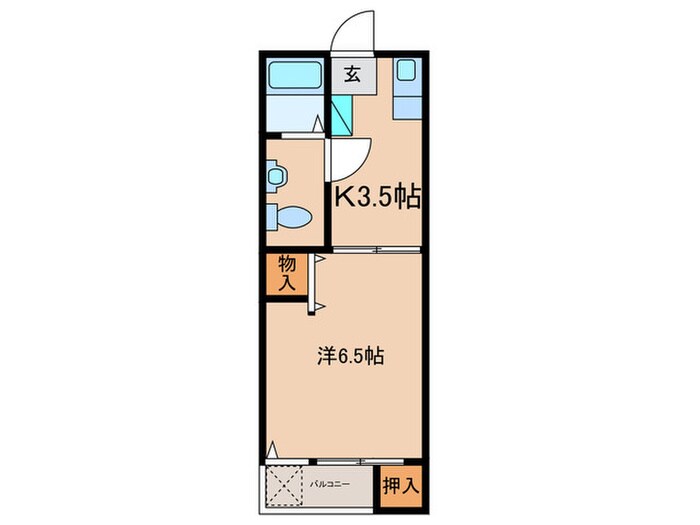 間取り図 ﾚｲｸｻｲﾄﾞⅠ