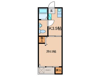 間取図 ﾚｲｸｻｲﾄﾞⅠ