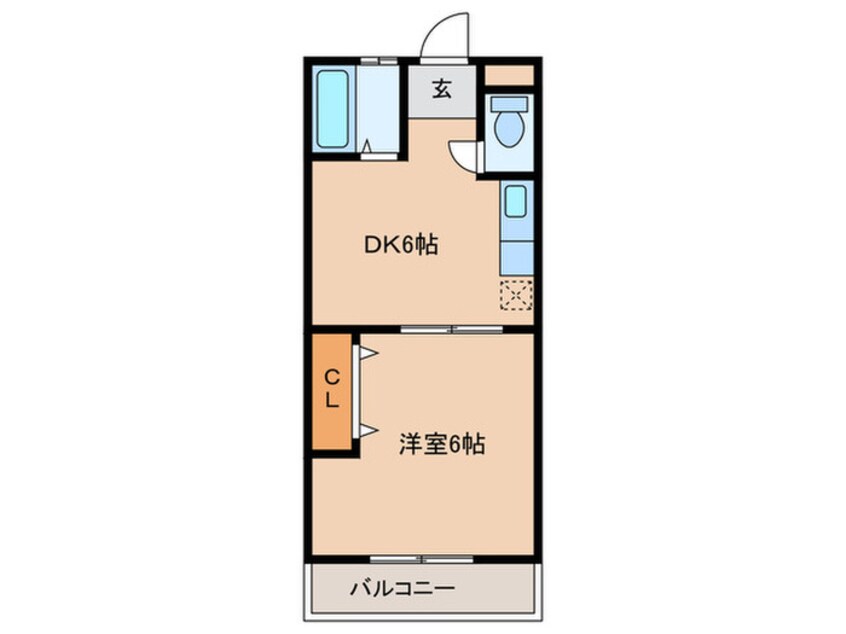 間取図 エルモールマンション姪浜